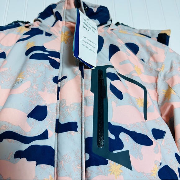 Pooluly Womens Ski Warm Winter Waterproof Windbreaker Hooded Snowboarding Jacket - Picture 2 of 12